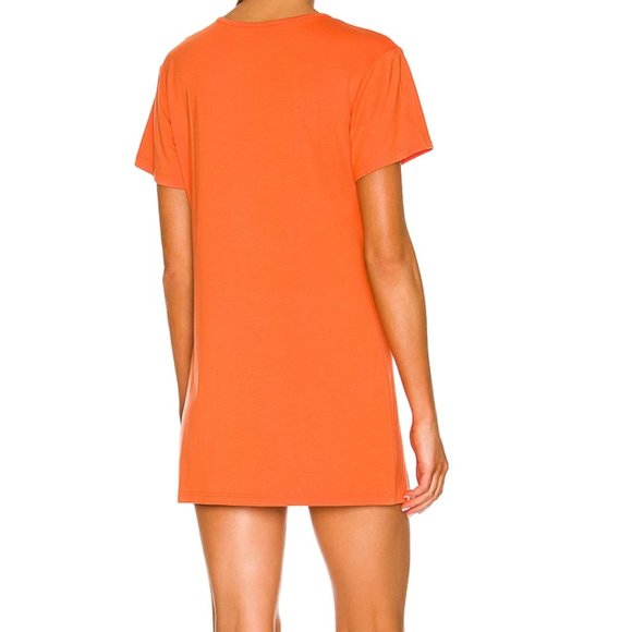 Superdown Revolve Shirt Dress Simona Tee Dress Size Small Orange EUC Soft Chic - Picture 2 of 6